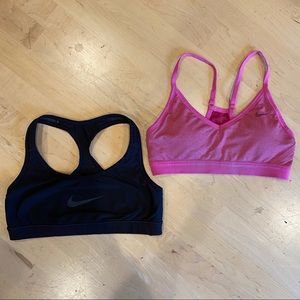 Bundle Black /Pink Sports Bras Nike